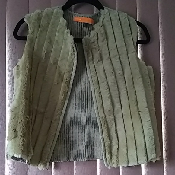 Cynthia Steffe Jackets & Blazers - Genuine rabbit hair vest